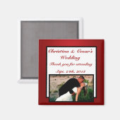 2"x2" Ankündigung Magnet White Tree Red Black Str. (Vorderseite/Rückseite)