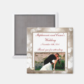 2"x2" Ankündigung Magnet Winter Blur (Vorderseite/Rückseite)