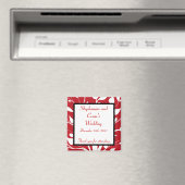 2"x2" Ankündigung Magnet Winter Graue/rote Bäume (In Situ (Geschirrspüler))