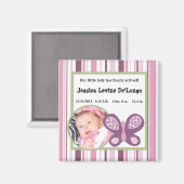 2"x2" Ankündigung Magnet Zucker Schmetterling (Vorderseite/Rückseite)