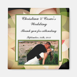 2"x2" Ankündigungsmagnet Bunte Lotosblume bl Magnet