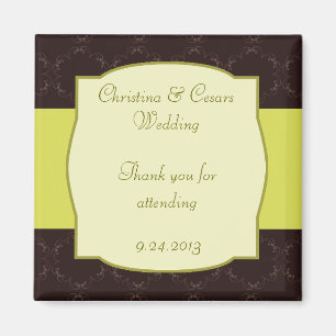 2"x2" Ankündigungsmagnet Licht/Olivgrün Chande Magnet