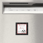 2"x2" Bevorzugen Magnet Pinguin Liebe Paare für Li (In Situ (Geschirrspüler))