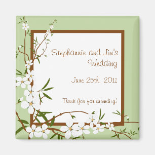 2"x2" Bevorzugen Sie Magnet Dogwood-Blume