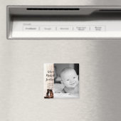 2"x2" Birth Announcement Magnet stimuliert Länderr (In Situ (Geschirrspüler))