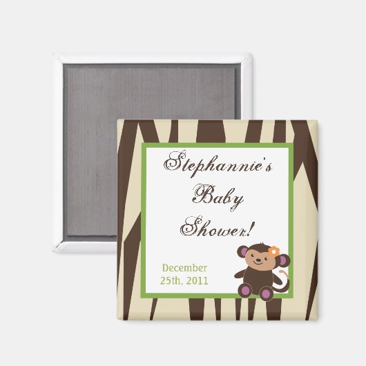 2"x2" Gastgeschenk Jucana Lila Tiere Magnet (Vorderseite/Rückseite)