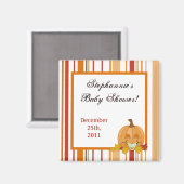 2"x2" Gastgeschenk Magnet Herbstfall Pumpkinsel Ba (Vorderseite/Rückseite)