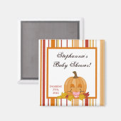 2"x2" Gastgeschenk Magnet Herbstfall Pumpkinsel Ba (Vorderseite/Rückseite)