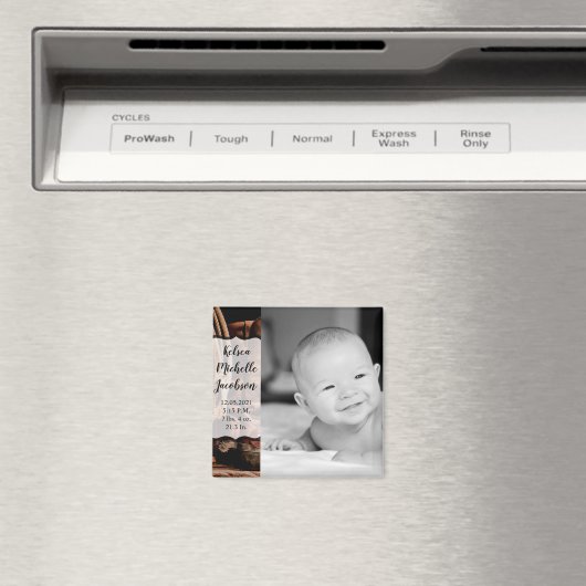 2"x2" Geburtshinweis Magnet Cowboy Boots Barn (In Situ (Geschirrspüler))