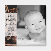 2"x2" Geburtshinweis Magnet Cowboy Boots Barn (Vorne)