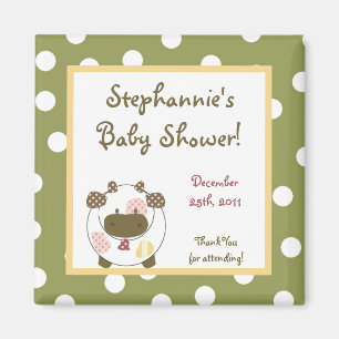 2"x2" Gefallen an Magnet Abbys Farm Pink Girly Bar