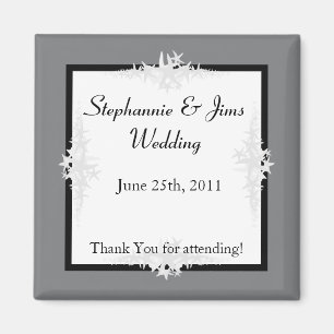 2"x2" Gefallen Magnet Sommer-Liebe und Muscheln