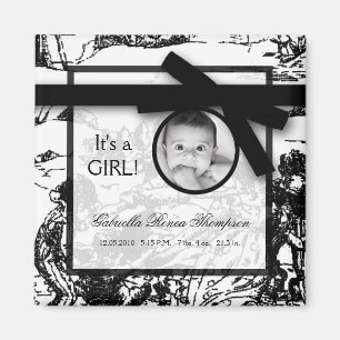 2"x2"-Magnet für Schwarz-weiße Toilverkleidung Magnet