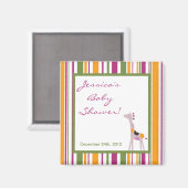 2"x2" Magnet Gefallen Sweet Safari (Vorderseite/Rückseite)