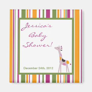 2"x2" Magnet Gefallen Sweet Safari