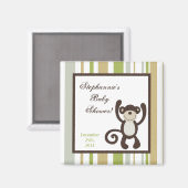 2"x2" Partygeschenk Magnet Monkey Time Zoo-Tier (Vorderseite/Rückseite)