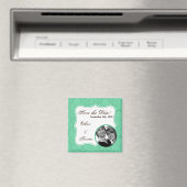 2"x2" Speichern Sie das Magnet-Minze-weiße Damaska Magnet (In Situ (Geschirrspüler))