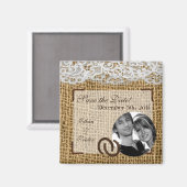 2"x2" Speichern Sie das Magnet-Pferdeschuh auf Bur Magnet (Vorderseite/Rückseite)