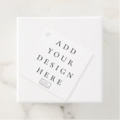 2"x2" Square Gefälligkeitstags Geschenkanhänger (Beispiel)