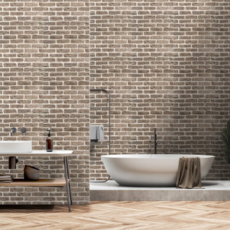 2' x 12' Brick Patterned Textured Vinyl Tapete