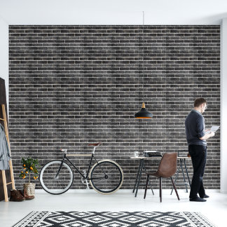 2' x 12' Brick Patterned Textured Vinyl Tapete