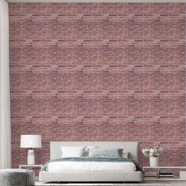 2' x 12' Ziegelmuster-Textur-Vinyl  Tapete (Schlafzimmer)