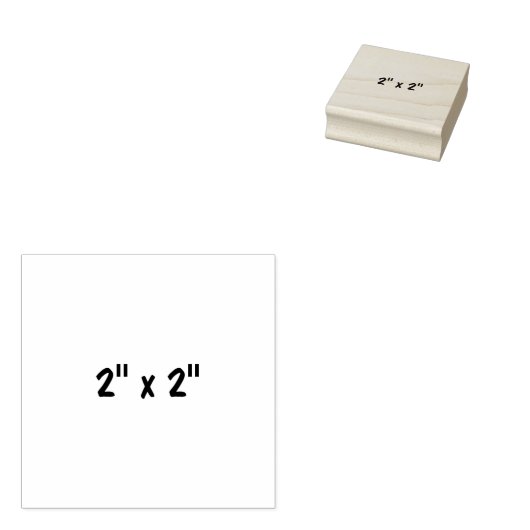 2" x 2" gummistempel (Stempel)