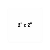 2" x 2" gummistempel (Prägung)