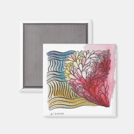 2 x 2 Magnet - 3-17-2020 (Vorderseite/Rückseite)