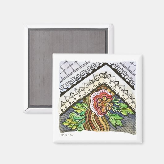 2 x 2 Magnet - 5-5-2020 (Vorderseite/Rückseite)