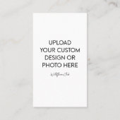 2" x 3.5" Small Card - Portrait Visitenkarte (Rückseite)