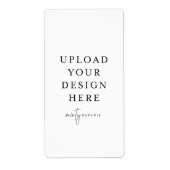 2" x 3,75" Etikett - Portrait (Vorne)