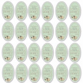 2" x 3" Ovale Hinterhofbienen Bienen Bienen Kleine Aufkleber (Vorderseite)