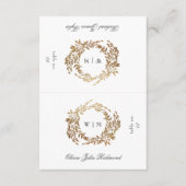 2 x Ausschneiden im Halbwertszimmer Wappen Platzka Einladung (Vorderseite)