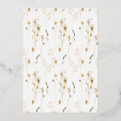 2 X DETAILS Monogramm Circle Monogram Wildblume Folieneinladung (Rückseite)