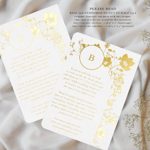 2 X DETAILS Monogramm Circle Monogram Wildblume Folieneinladung