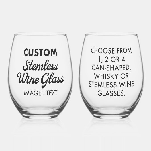 2 x Personalisiertes Edelstahlglas 16oz Weinglas Ohne Stiel (Vorderseite)