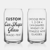 2 x Personalisiertes Formglas 16oz Dosenglas (Vorderseite)