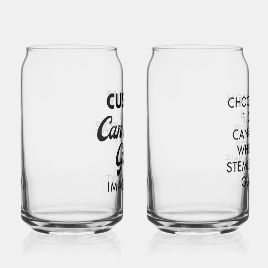 2 x Personalisiertes Formglas 16oz Dosenglas (Rechts)