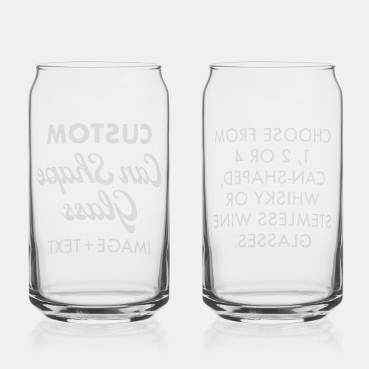 2 x Personalisiertes Formglas 16oz Dosenglas (Rückseite)