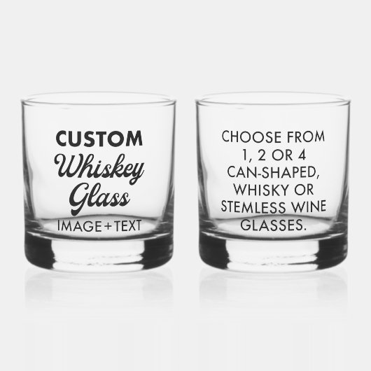 2 x Personalisiertes Whiskey-Glas 12oz Whiskyglas (Vorderseite)