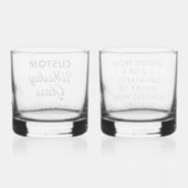2 x Personalisiertes Whiskey-Glas 12oz Whiskyglas (Rückseite)