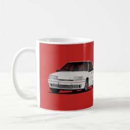 2 x weißer Citroën BX GTi Kaffeetasse