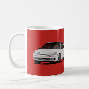 2 x weißer Citroën BX GTi Kaffeetasse