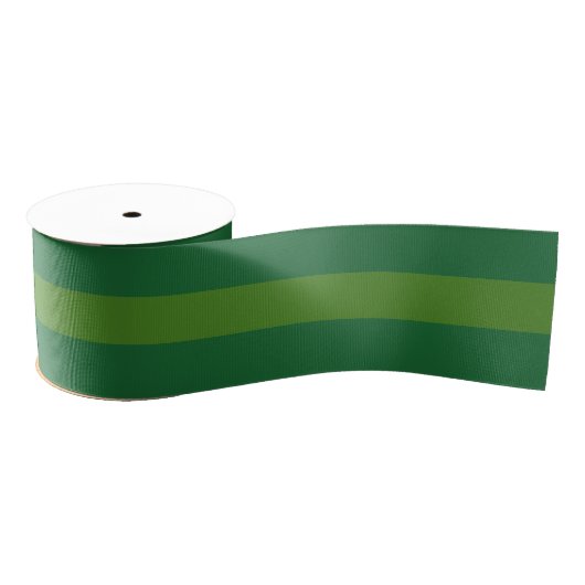 2 Yard Green Two Tone Ribbon Ripsband (Spule)