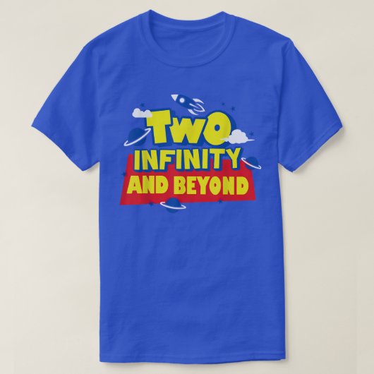 2 Year Old Two Infinity And Beyond 2nd Birthday Bo T-Shirt (Design vorne)