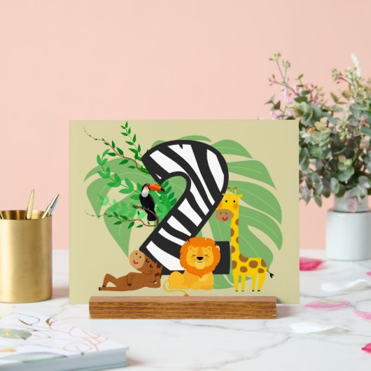 2 years old! Happy Birthday baby! Acrylschild (Hochzeit)