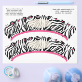 2 Zebra Design Custom Cupcake Wrappers Flyer (Einzeln)