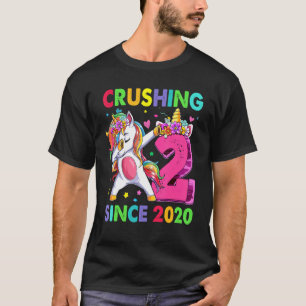 2 Zerkleinerung seit 2020 Dabbing Unicorn 2. Gebur T-Shirt