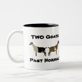 2 Ziegen Früher normal! - nigerianische Zwergziege Zweifarbige Tasse